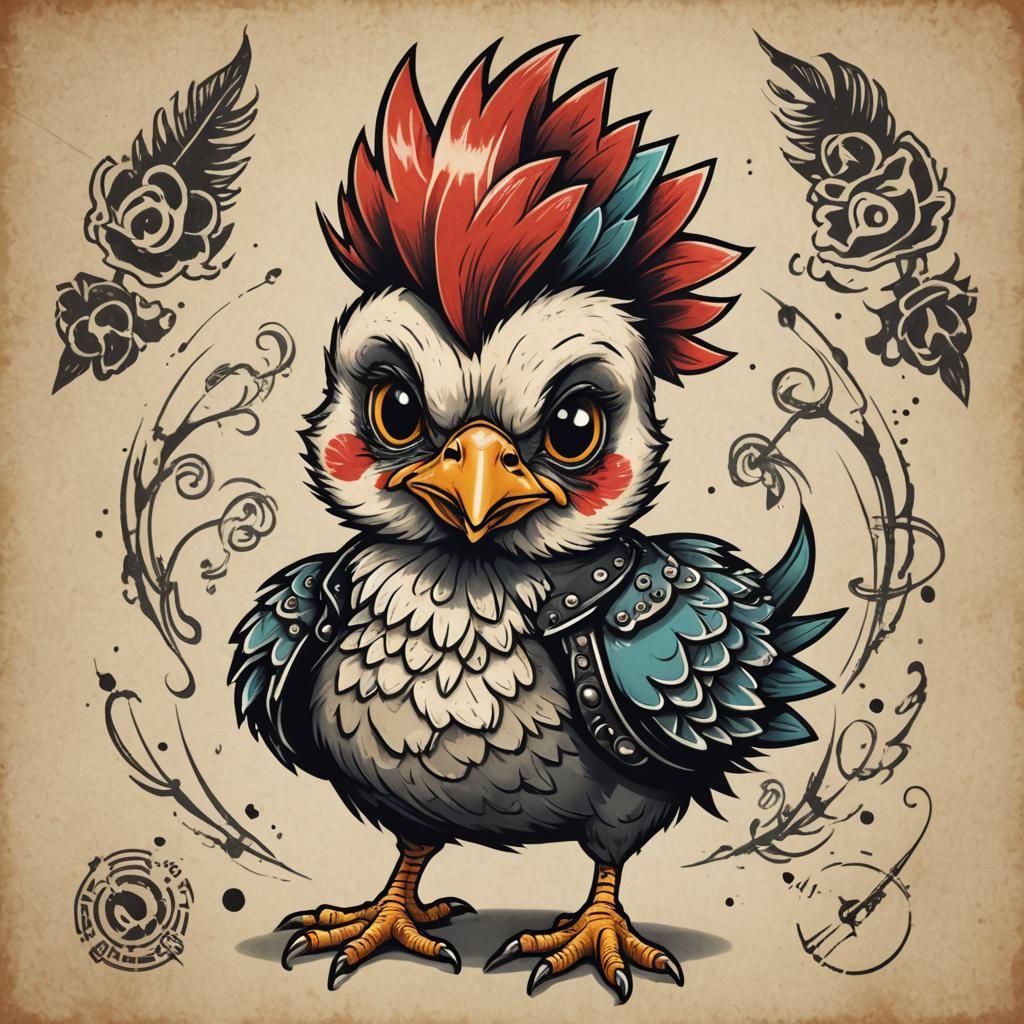 New school Tattoo