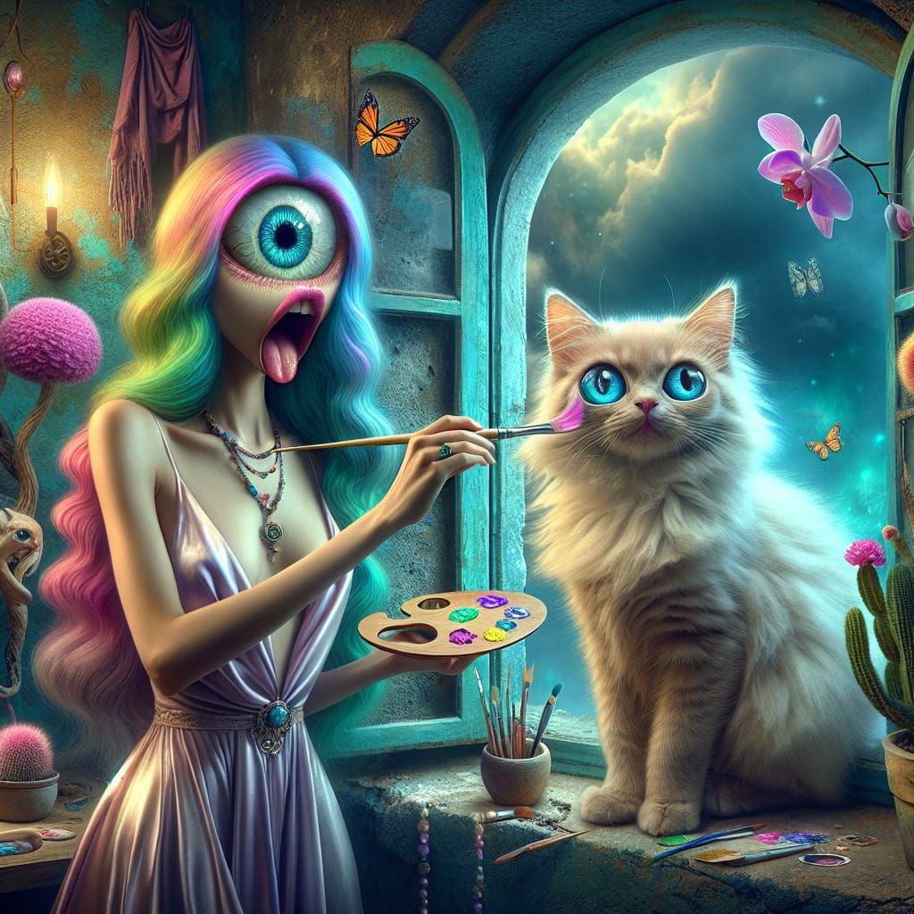 Unique Catvas Painting