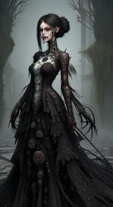 Malignant Beauty: Mycelium Infested Girl