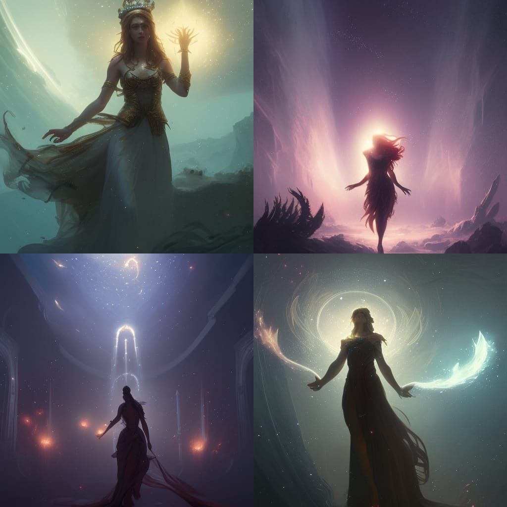 Asteria: Greek Goddess of Stars, Fantasy Art