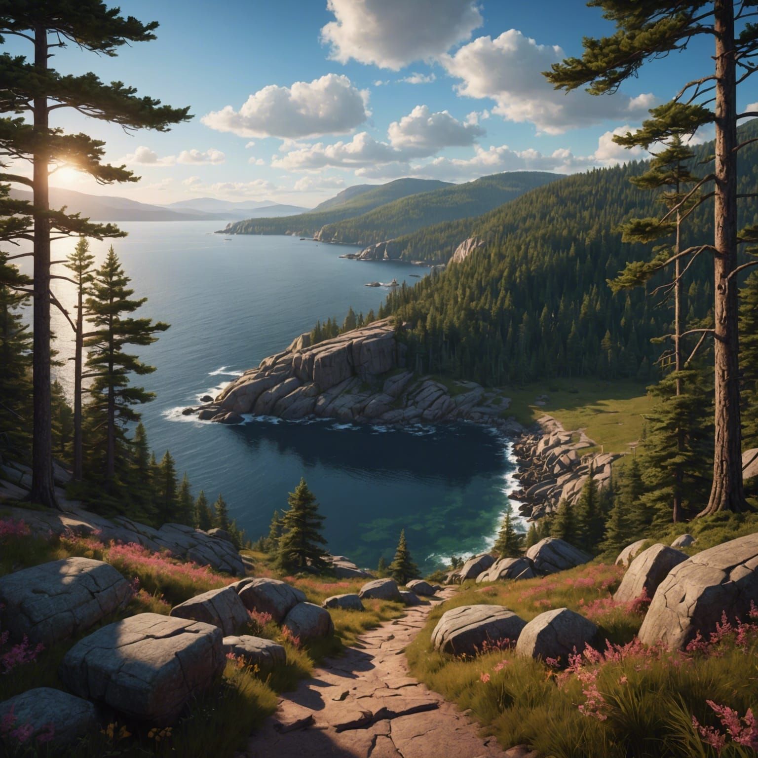 Acadia National Park Concept Art in Unreal Engine