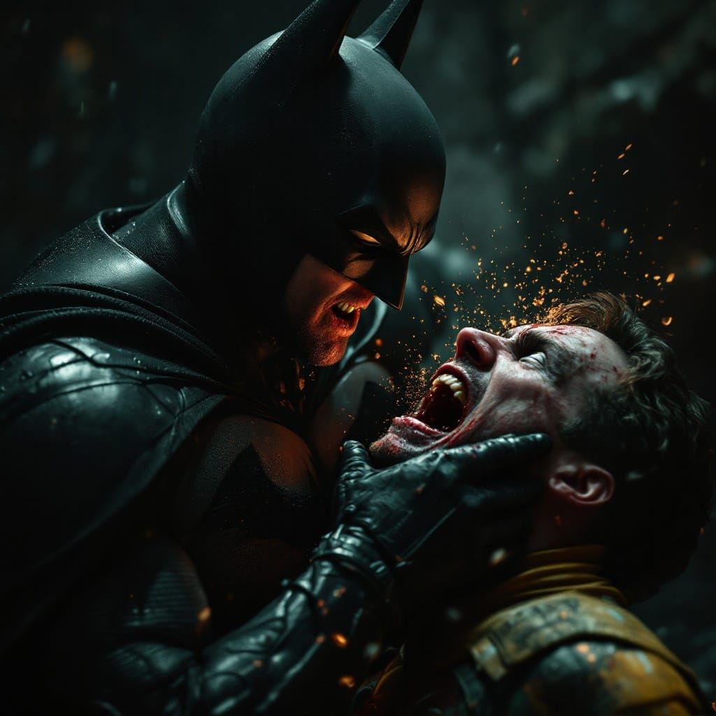 Batman's Brutal Punch to Robin in the Batcave