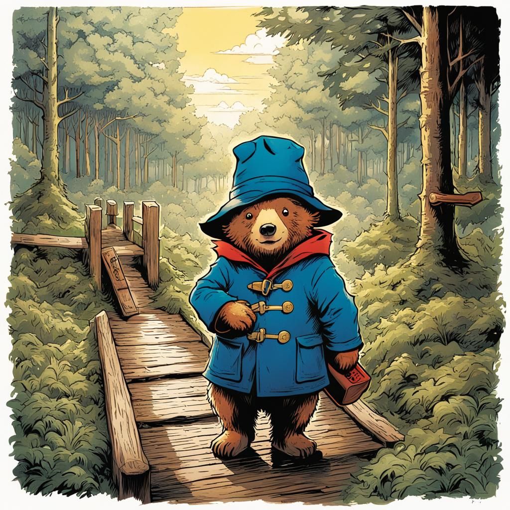 Paddington Bear's Comic Book Search for Pooh