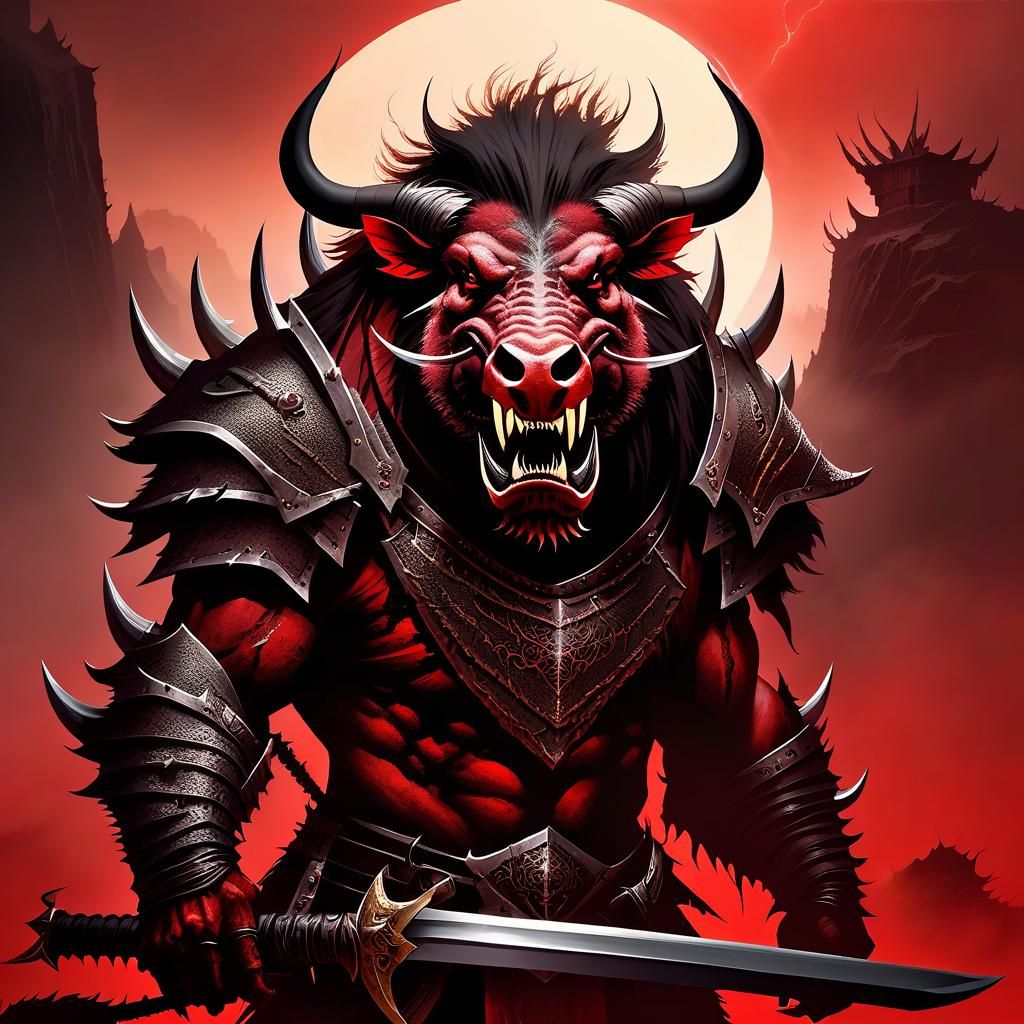 Warthog demon knight