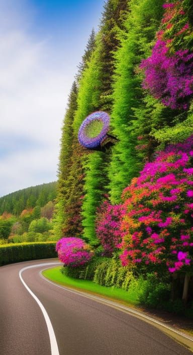 Planet Entangled in Floral Vines: A Detailed Render