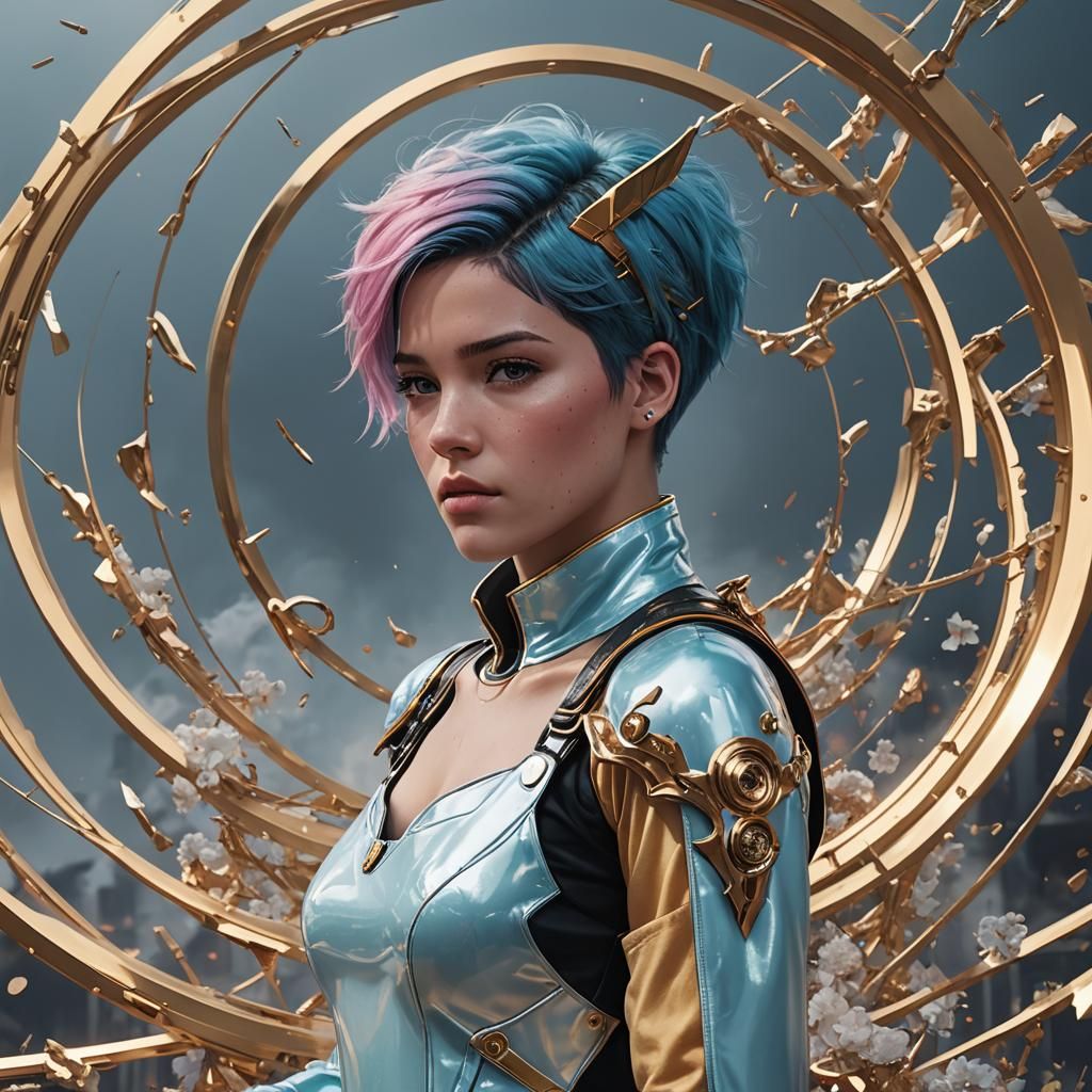 Halsey Album Art in 3D Anime Style