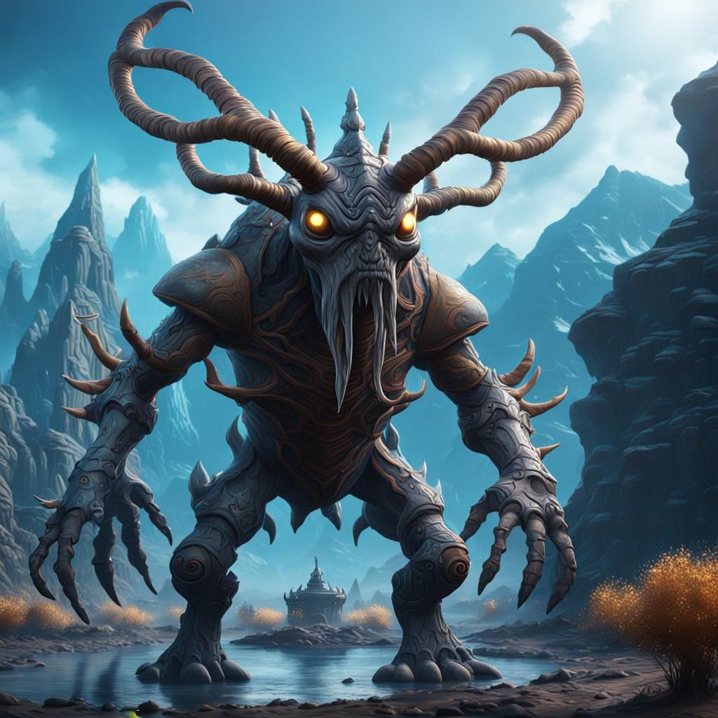 Pinsir-like Alien Creature Concept Art