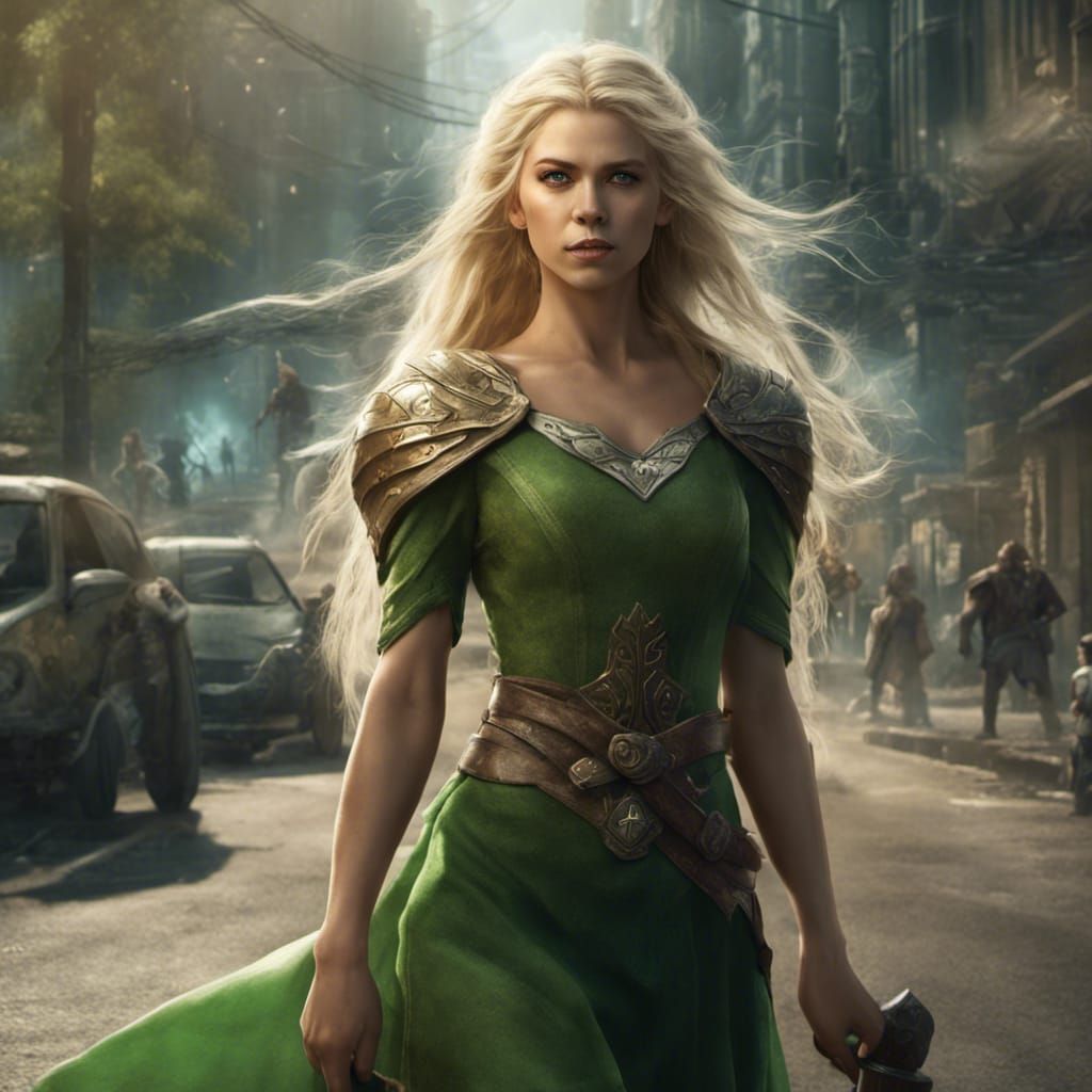 Elf with Thor Hammer: Fantasy Concept Art