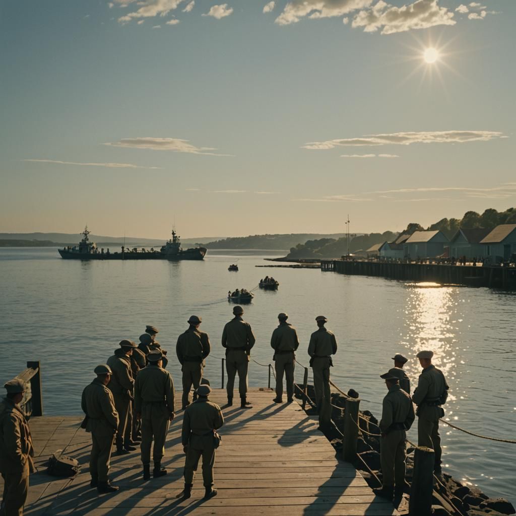 Dunkirk Evacuation: Troops Await Rescue Boats