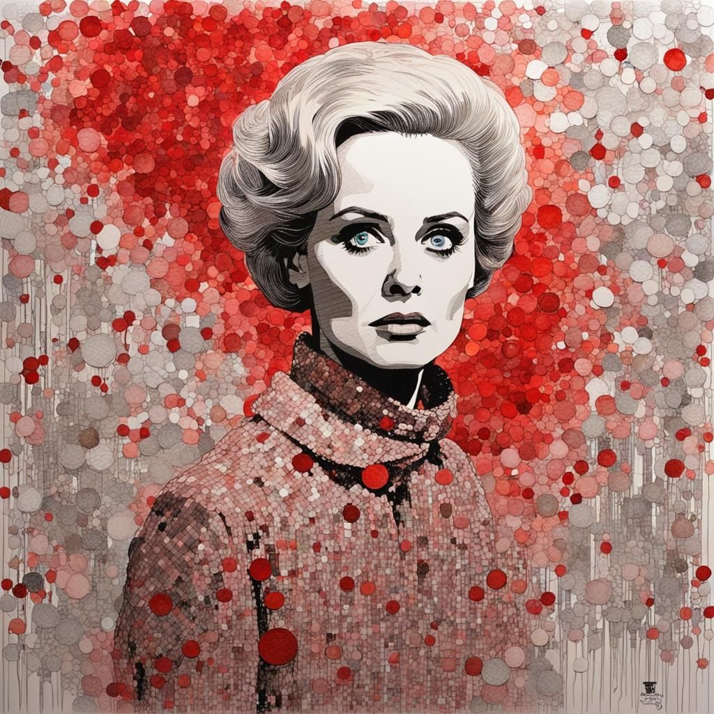 Tippi Hedren in Hitchcock Film Style