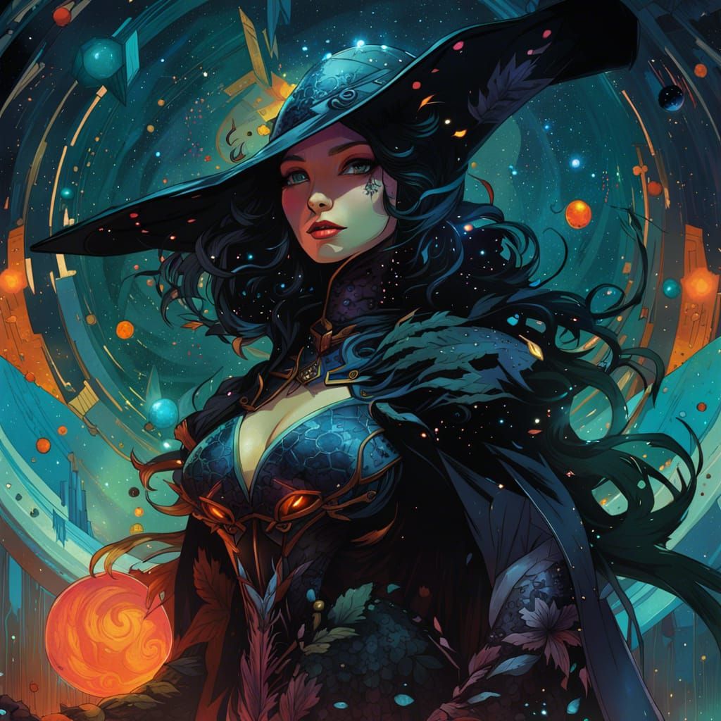 Witch Queen Constellation in Deep Colors