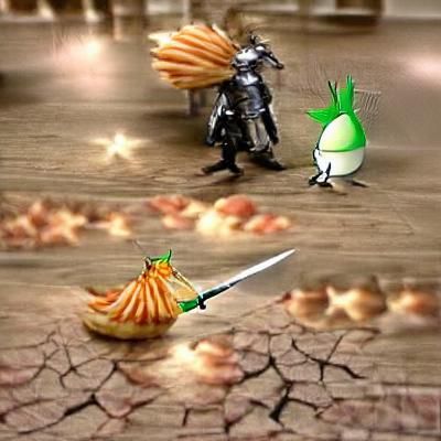 Epic Knight vs. Dragon Fantasy Art