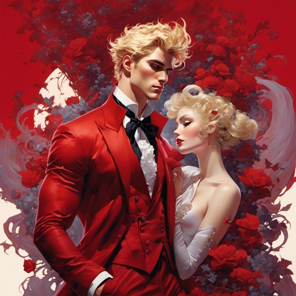 Man in Red Suit, Digital Art Style