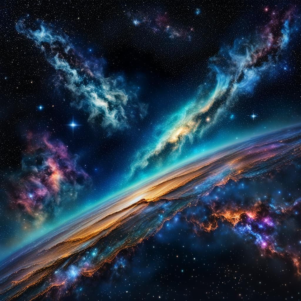 Spectacular Night Sky Reveals Interstellar Celestial Objects