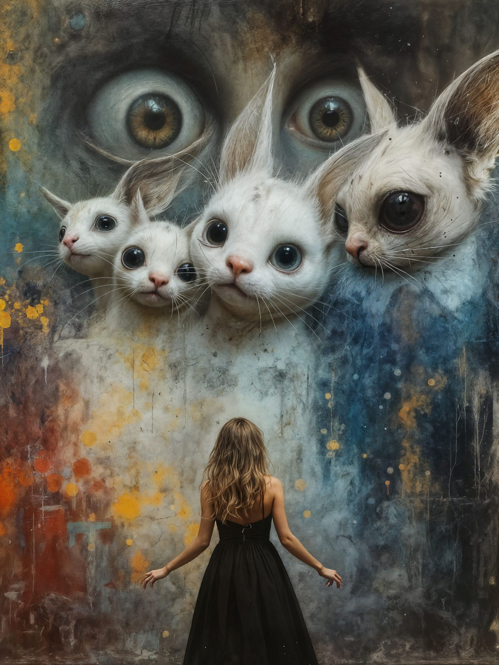 Painting her Magnum Opus - Daughter of Chuck Close?