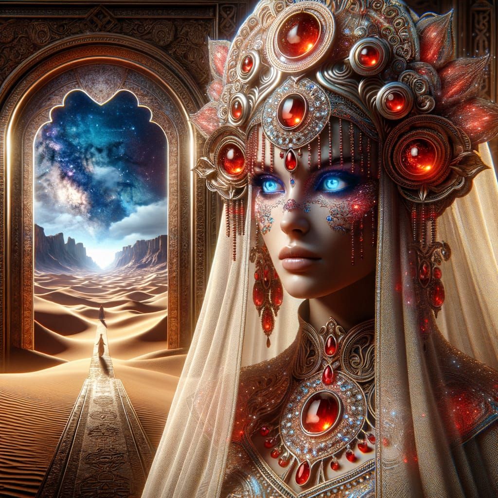 Desert Princess of Lost Planet in 8k Digital Art