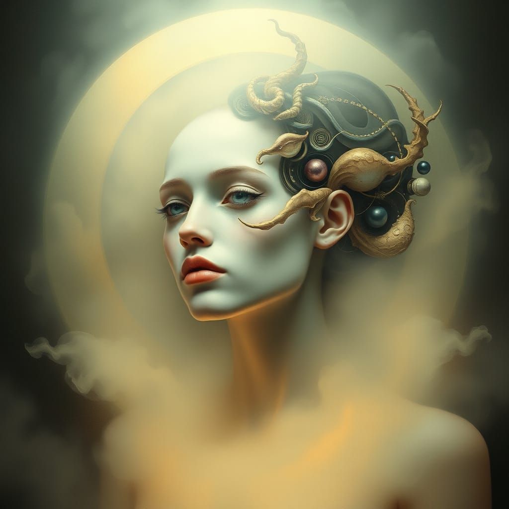 Surreal Entity Emerges from Merging Minds