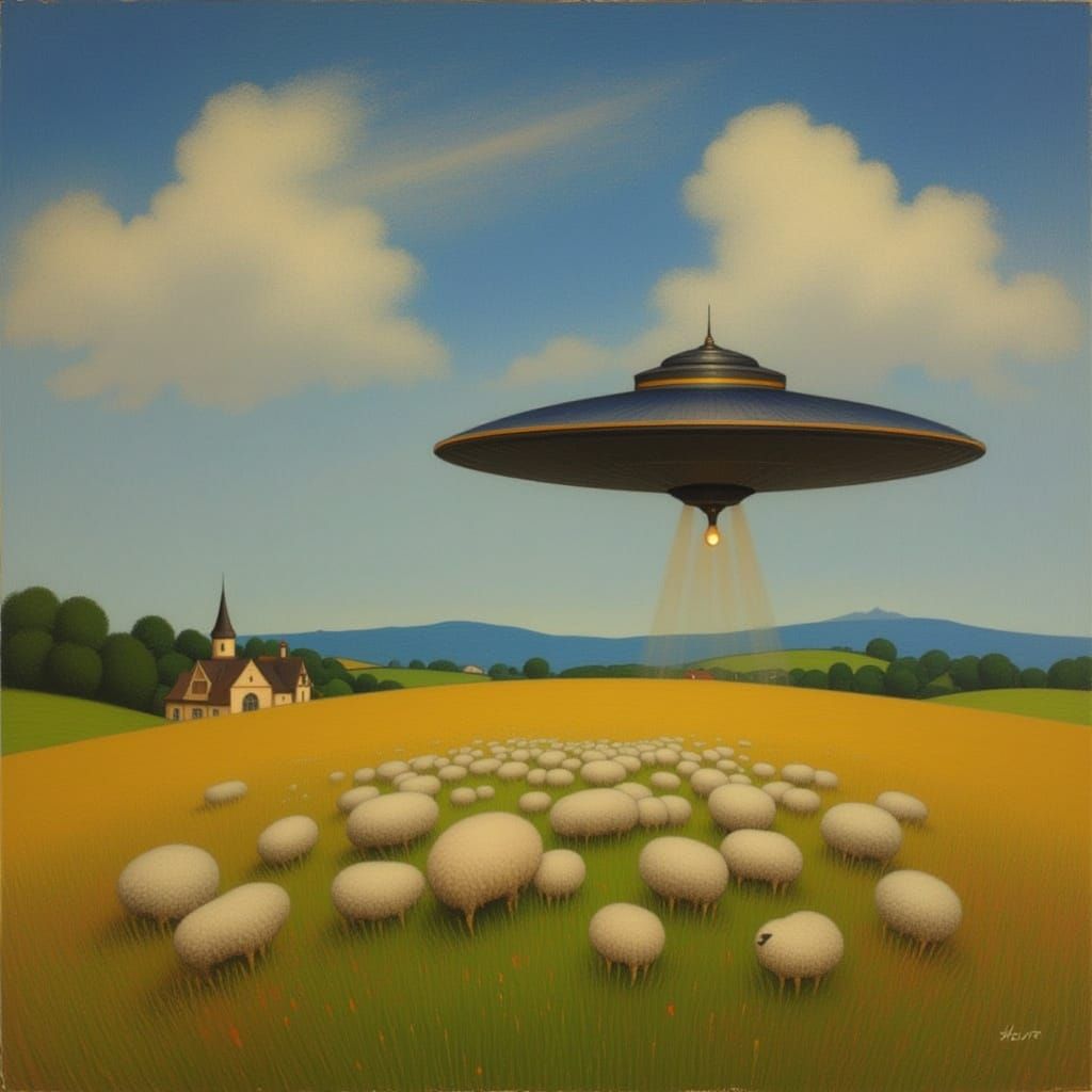 UFO Sightings Over Sheep Farm