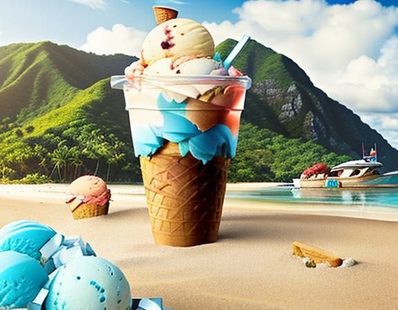 Fiji Beach Landscape in Summer