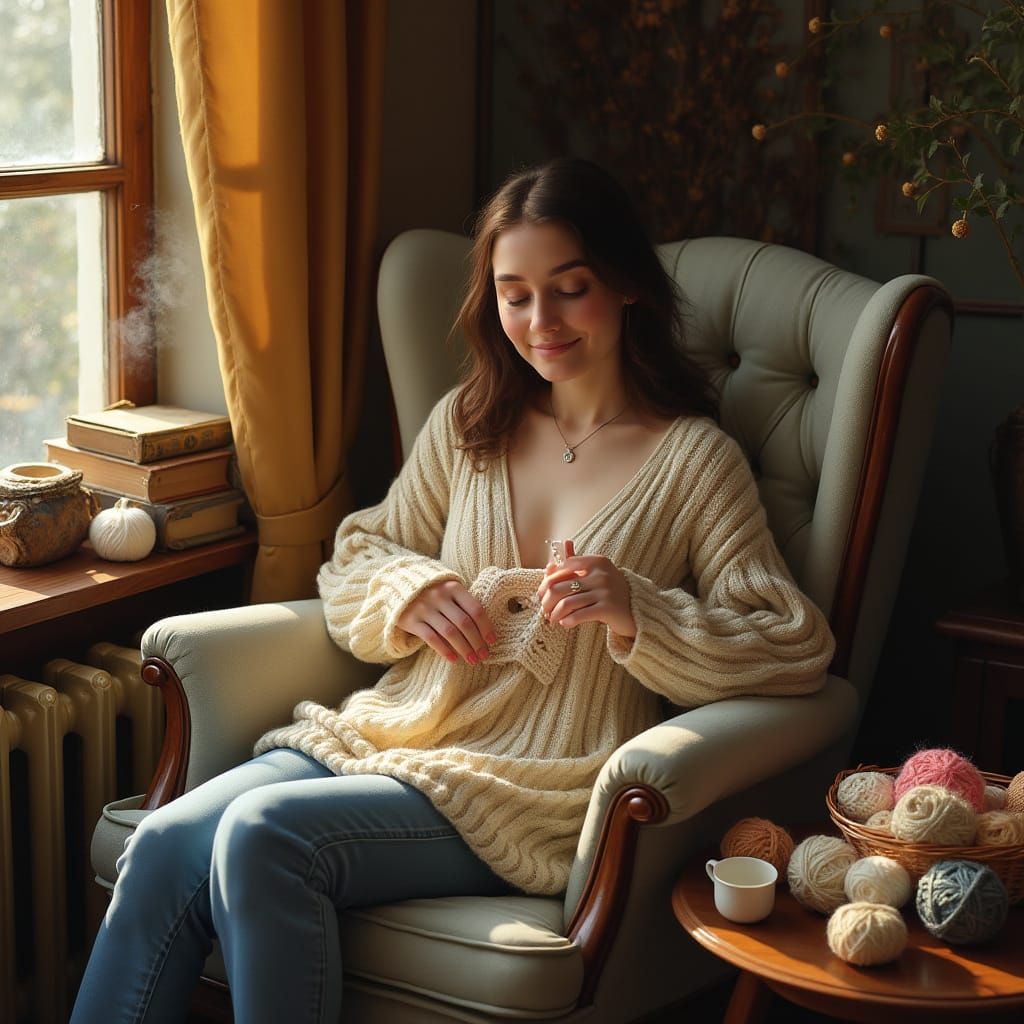 Warmth of the Artist's Sanctuary in Soft Light