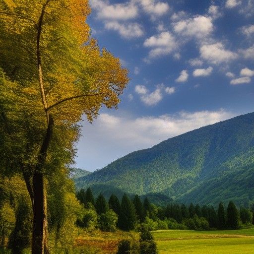 Picturesque AI-Generated Romania Landscape