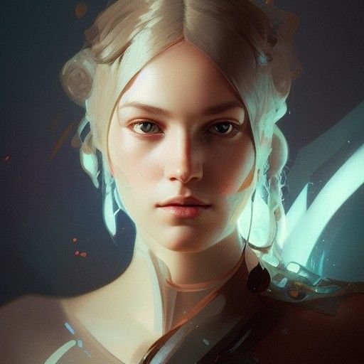 Hyperdetailed Nightingale Portrait in Artgerm Style