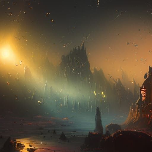 Surreal Melting Clocks in Cosmic Dark Fantasy