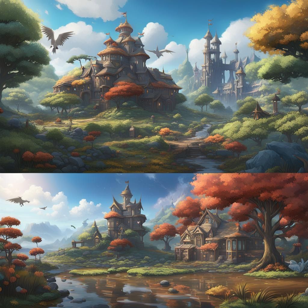 Detailed Pokemon Matte Painting in 8K Resolution