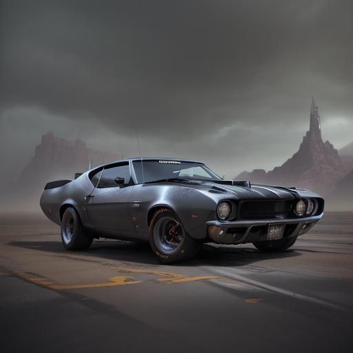 1969 Dodge Daytona Muscle Car: Matte Painting