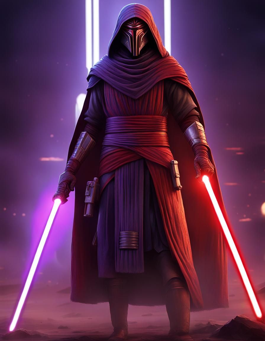 Darth Revan as Indian General, Dark Fantasy Art