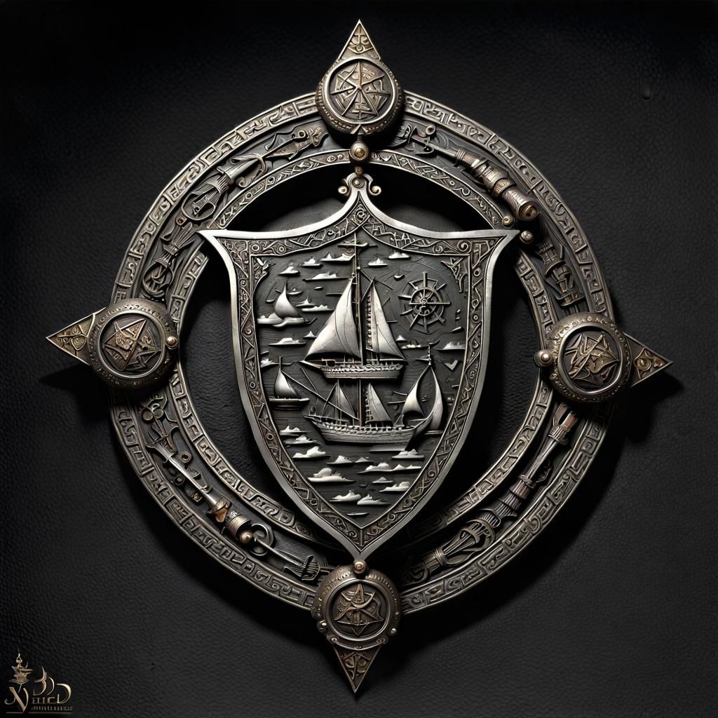 Crossbowman with Ornate Silver Shield in Diorama