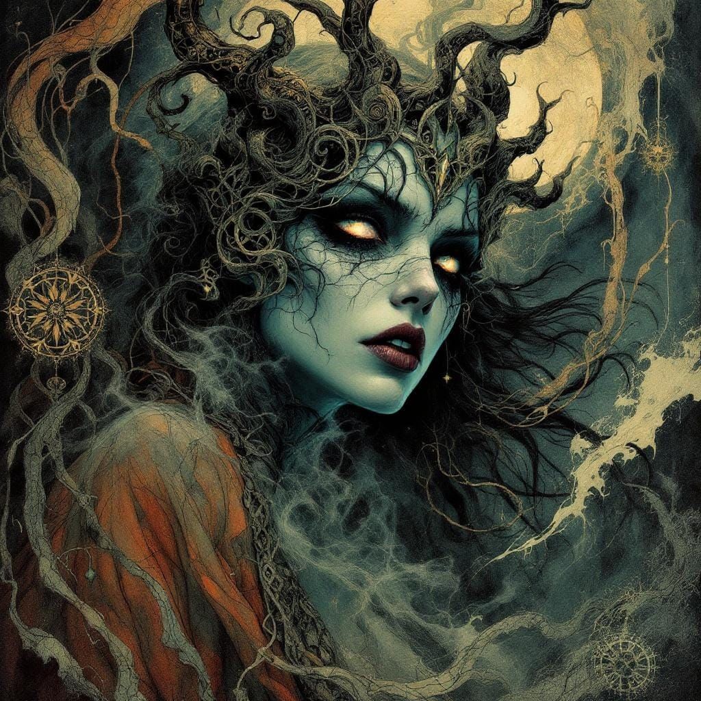 Wreathed in mist and shadow IV