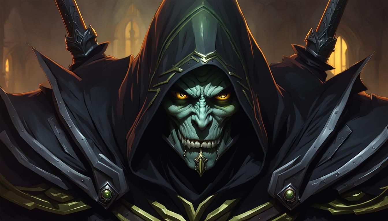 Undead Rogue in Dark Fantasy Style