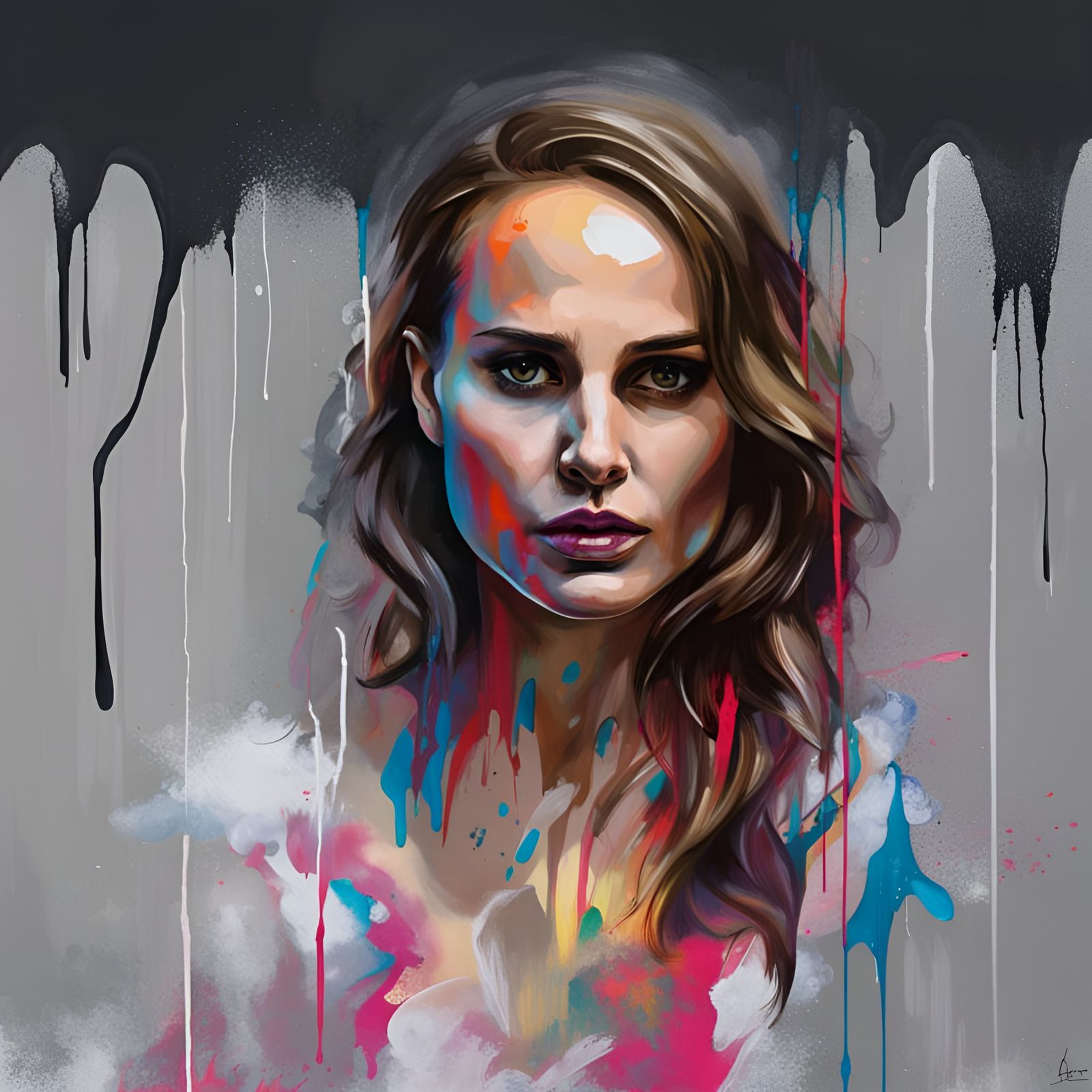 Natalie Portman as Ghost of Goya in Graffiti Art