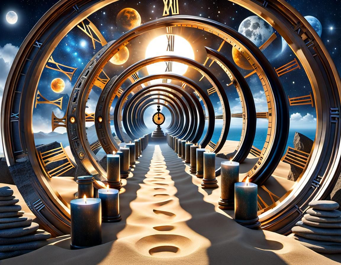 Time Symbols Fusion: Clocks, Stonehenge, Immortality