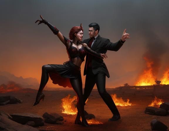Dancing with the Devil: A Matte Painting