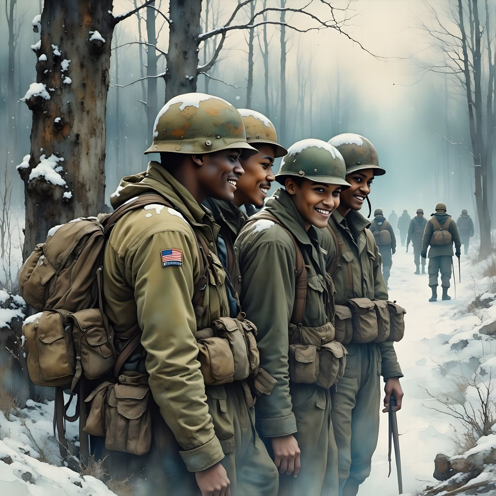 US Soldiers in the Fierce Battle of the Bulge