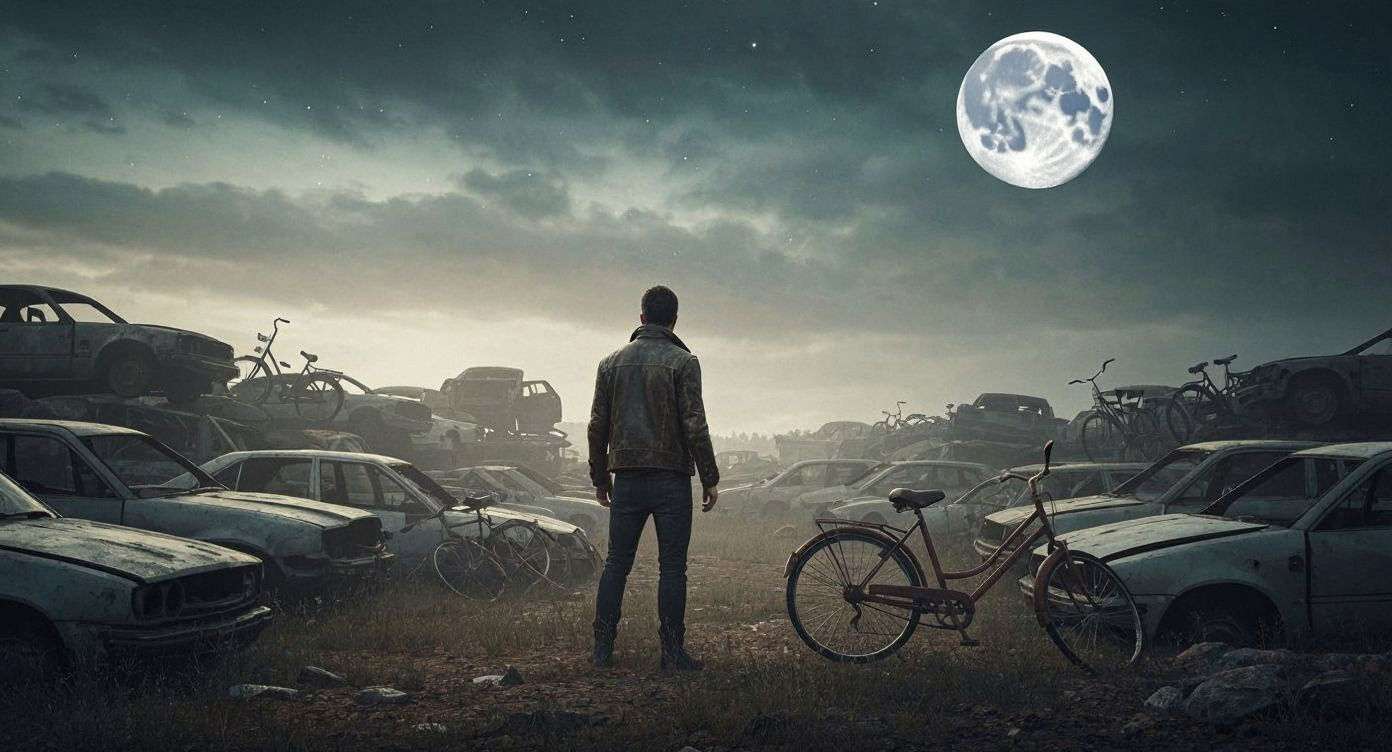 Dystopian Junkyard at Finis Terrae: Hyperrealistic Rendering