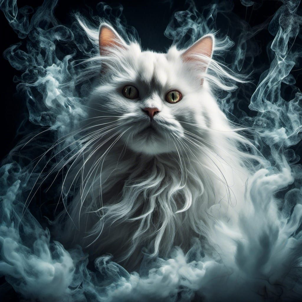 Smoking cat