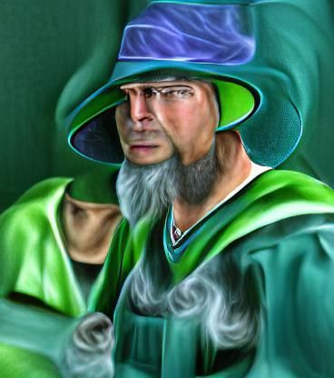 Realistic Portrait of a Stern Mage