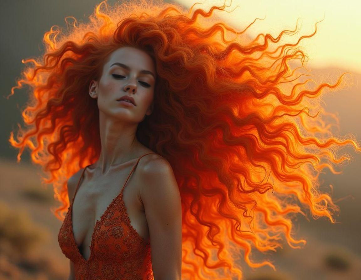 Person with Massive Orange Hair