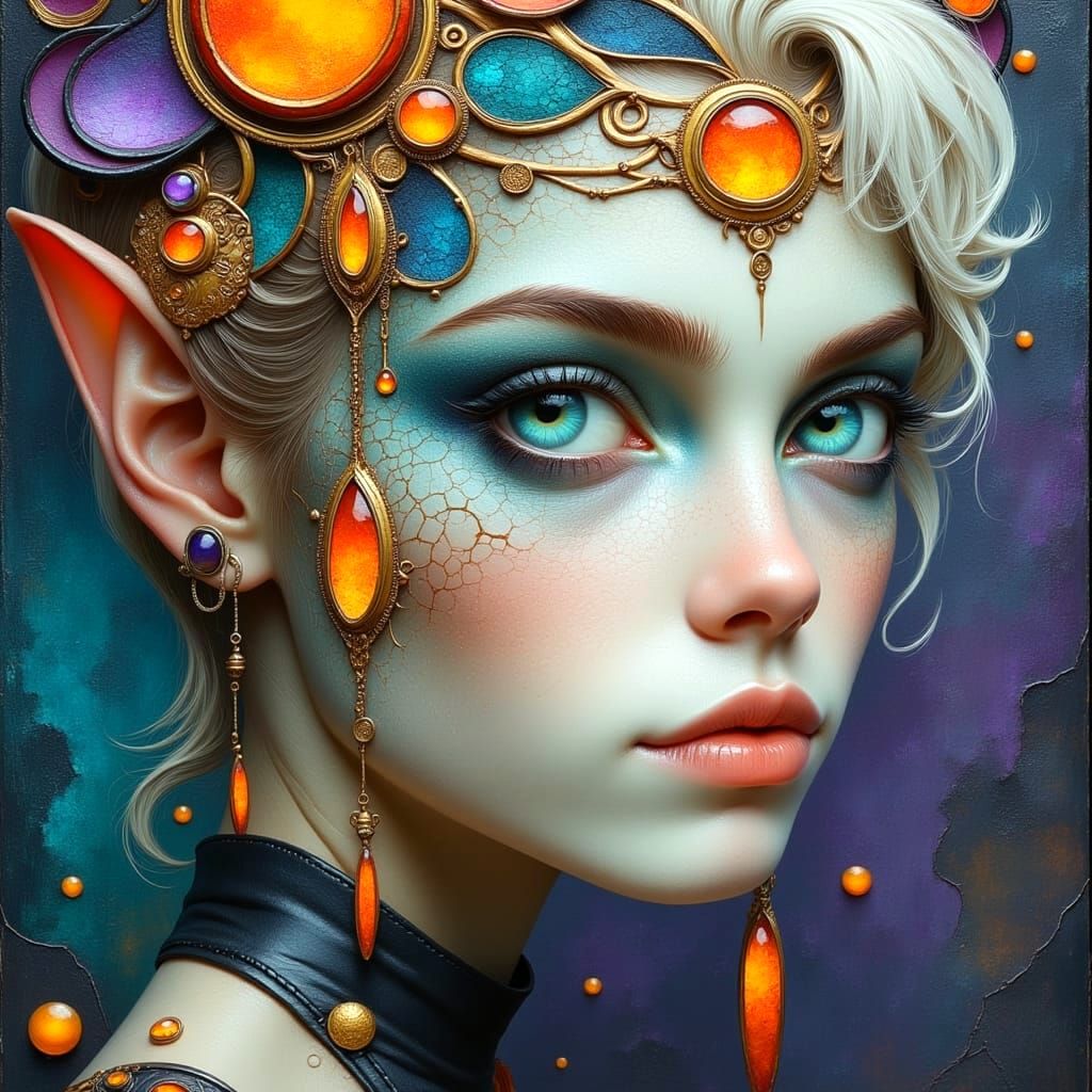 Ethereal Fantasy Portrait in Oil
