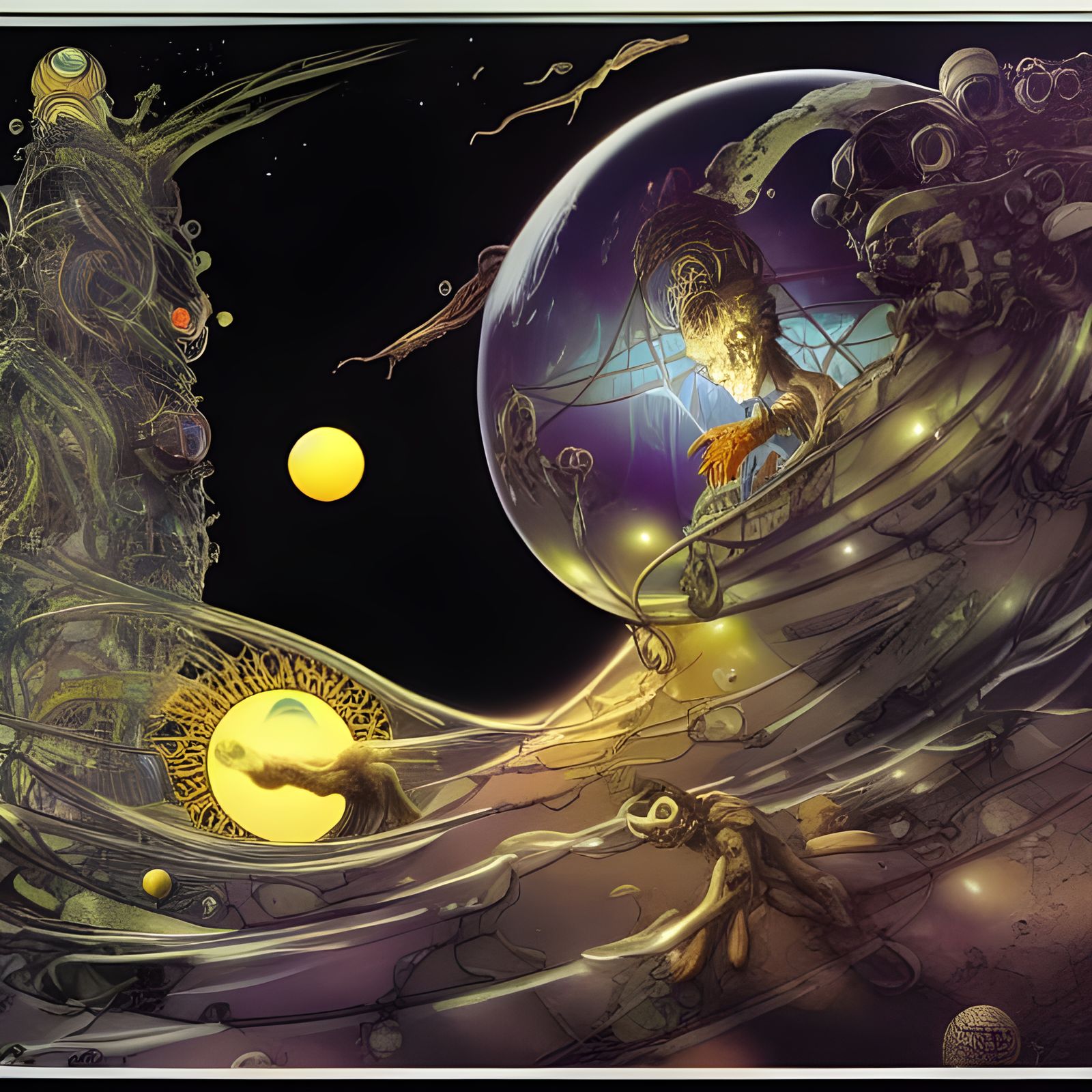 Surreal Fusion: Monsters, Technology, and Future Beauty