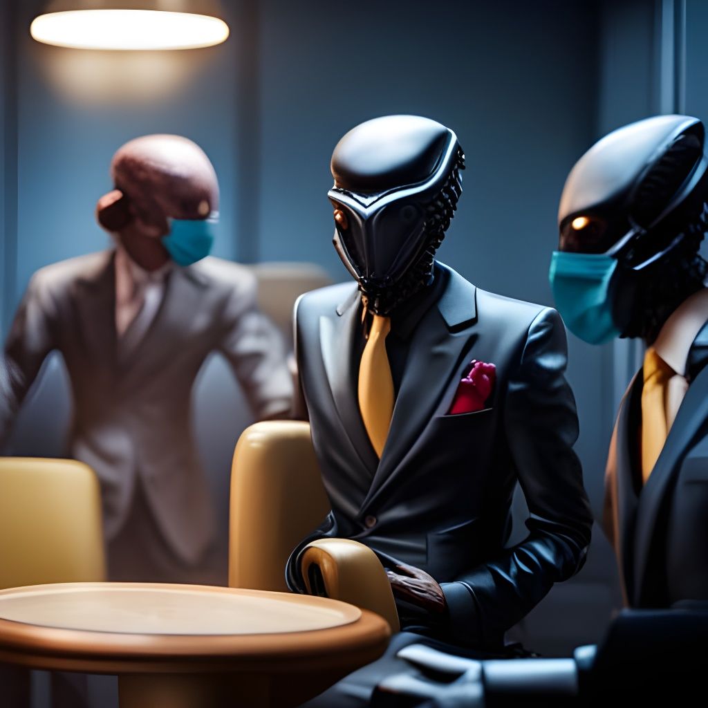 Socially Distanced Xenomorphs in Gentleman's Lounge