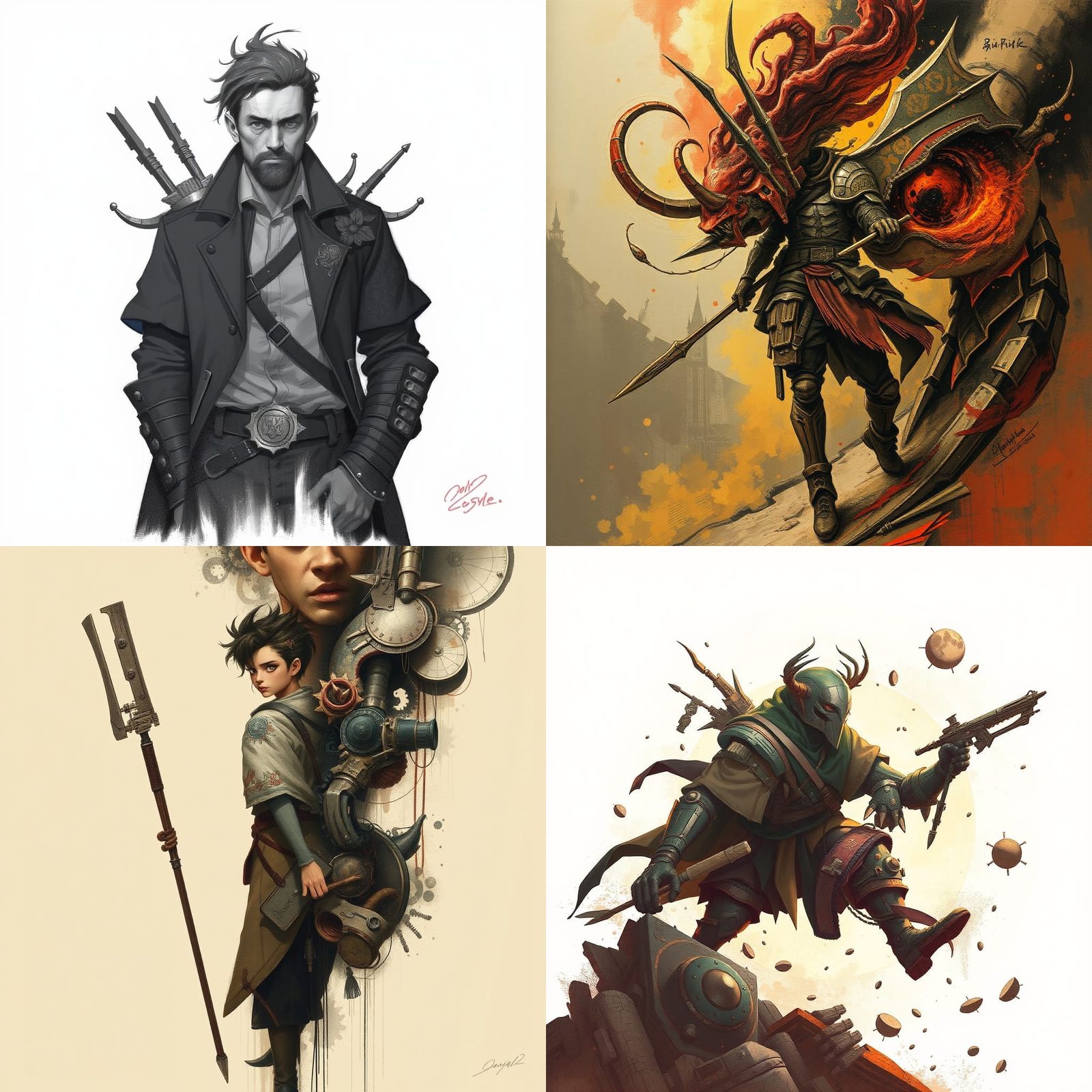 Sci-Fi World in the Style of Daniel Dociu