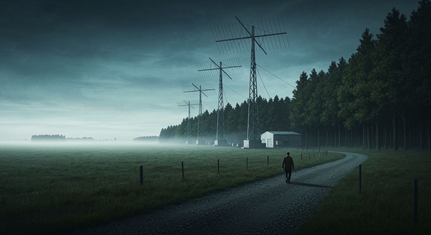 Retro-Futuristic Signals Intelligence Station in Manawatu Co...