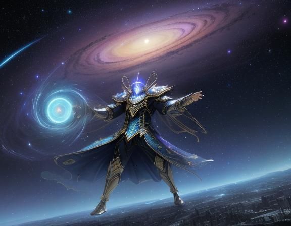 Astral Landscape on Planet Altair in Anime Style