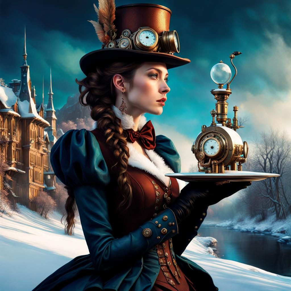 steampunk winter wonderland