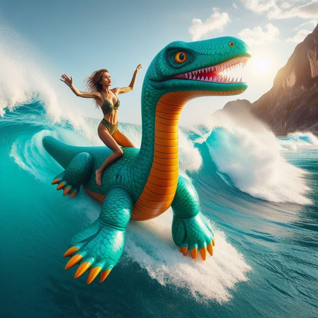 Realistic Plesiosaur Face Rendering