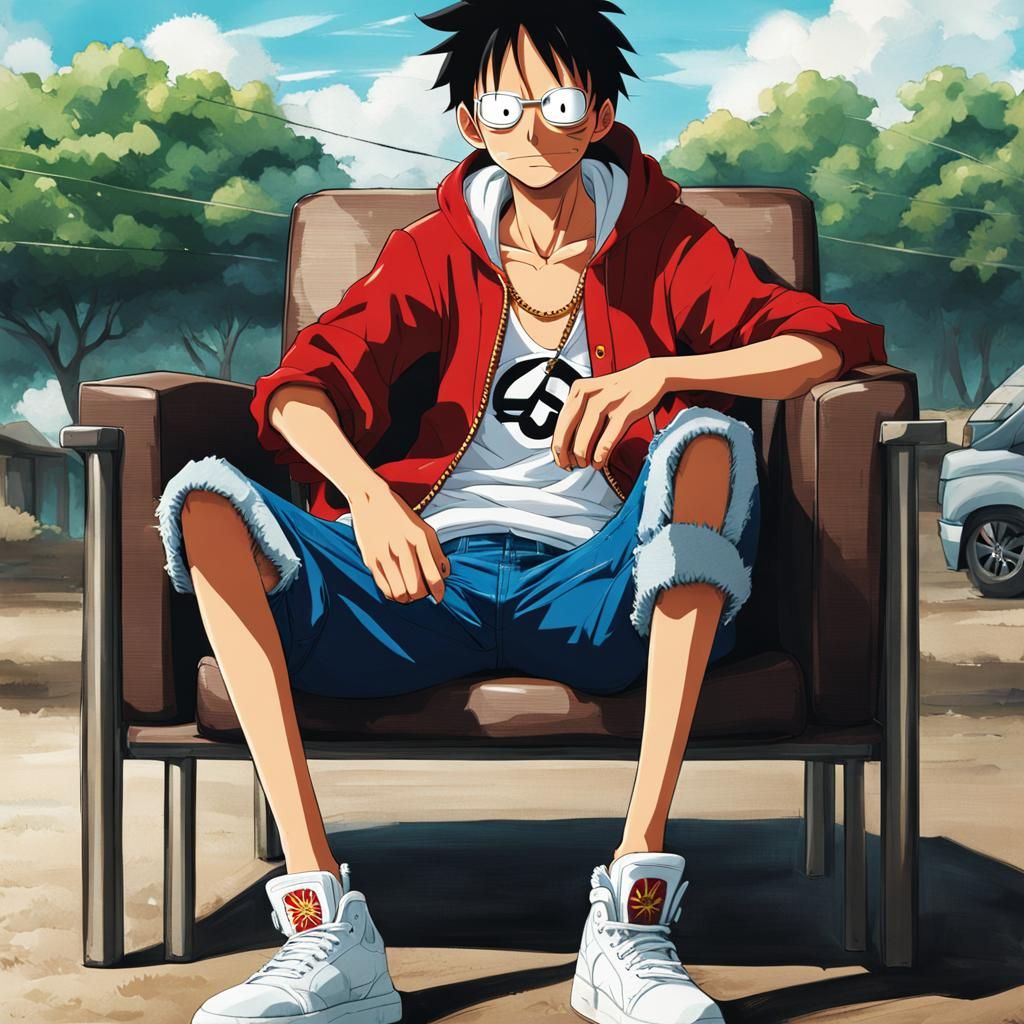 Monkey D. Luffy in Streetwear
